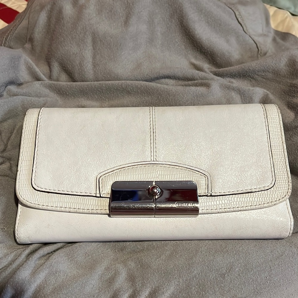 Coach checkbook wallet